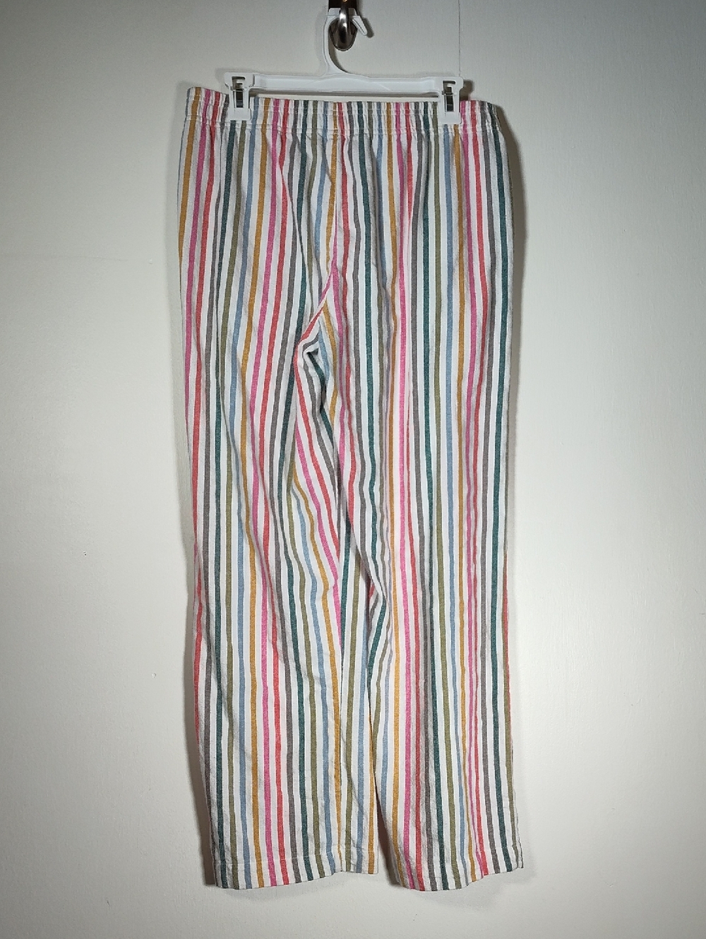 Gap Softest Flannel‎ Pants in Multi Color Happy Stripe M - Picture 5 of 8